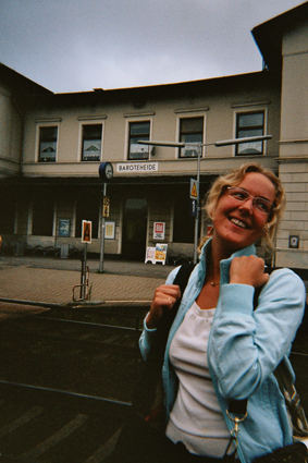 Eva auf Bargtheheide Station - Morgen frh